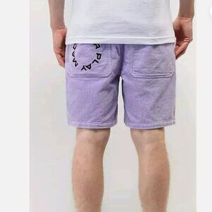 Paterson Corduroy Skater Shorts Purple Made For Play Wide Baggy Bermuda Shorts